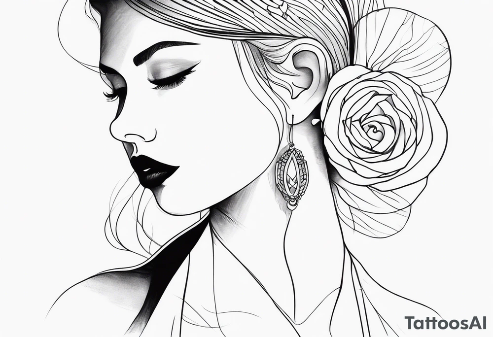 dainty, fine line tattoo idea
