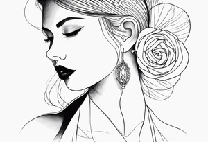dainty, fine line tattoo idea
