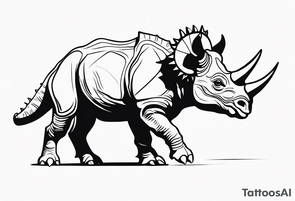 Triceratops tattoo idea