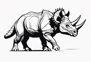 Triceratops tattoo idea