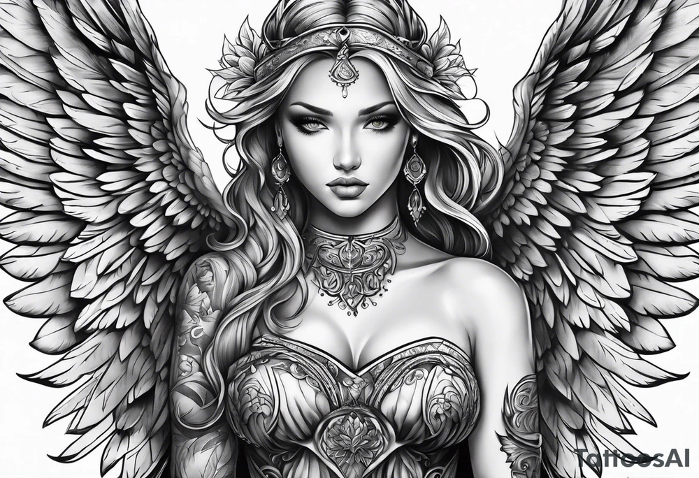 angel tattoo idea