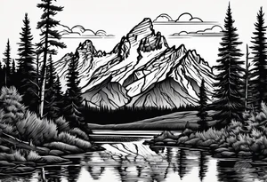 grand Teton mountain tattoo idea