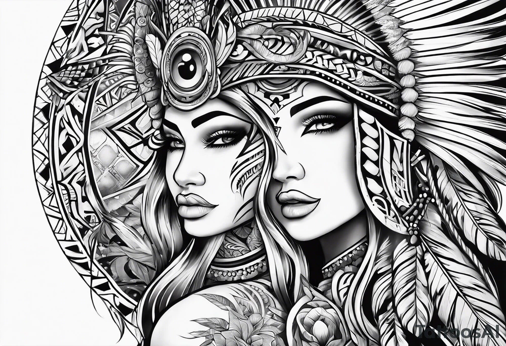 Tribal lure tattoo idea