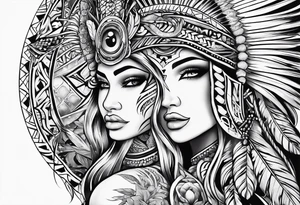 Tribal lure tattoo idea