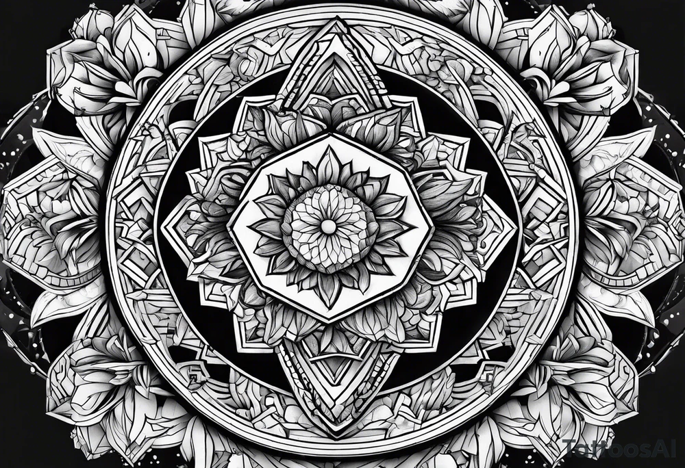 Hexagons tattoo idea