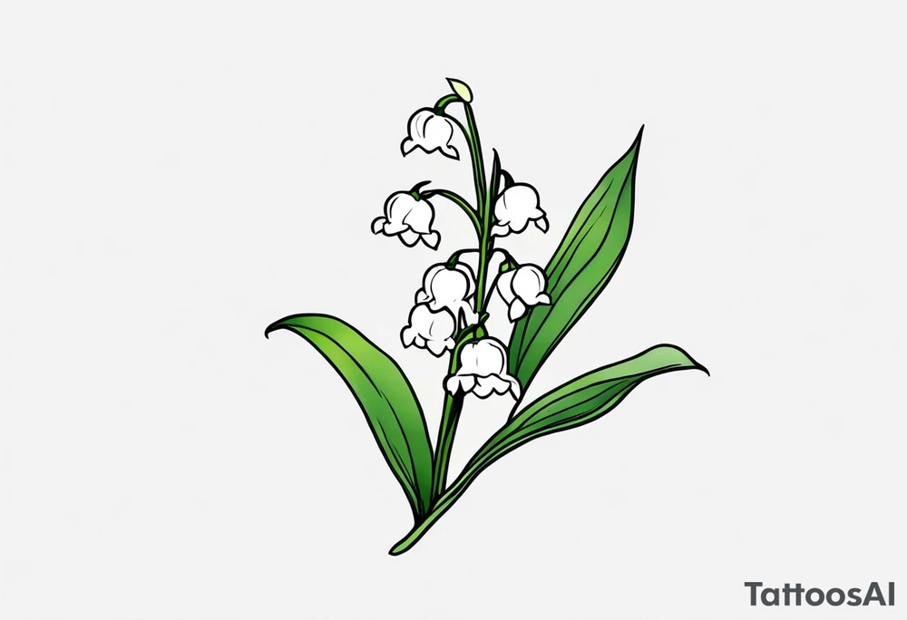 Lily of the valley tattoo idea