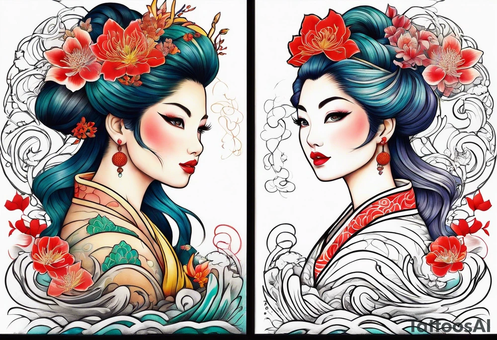 Ariel, transformation tattoo idea