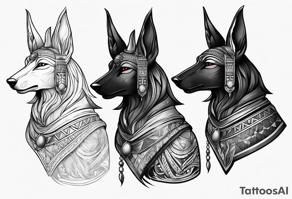 Anubis style tattoo idea