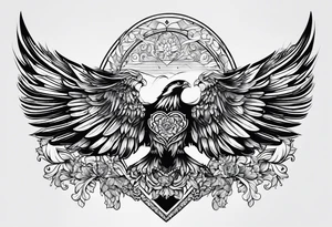 Bergbau, Bergmann, Nadelwald, tattoo idea