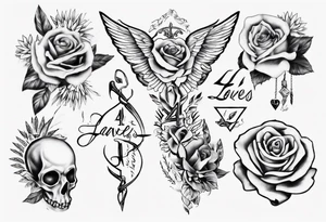 Layla Jones 4ever and always tattoo idea