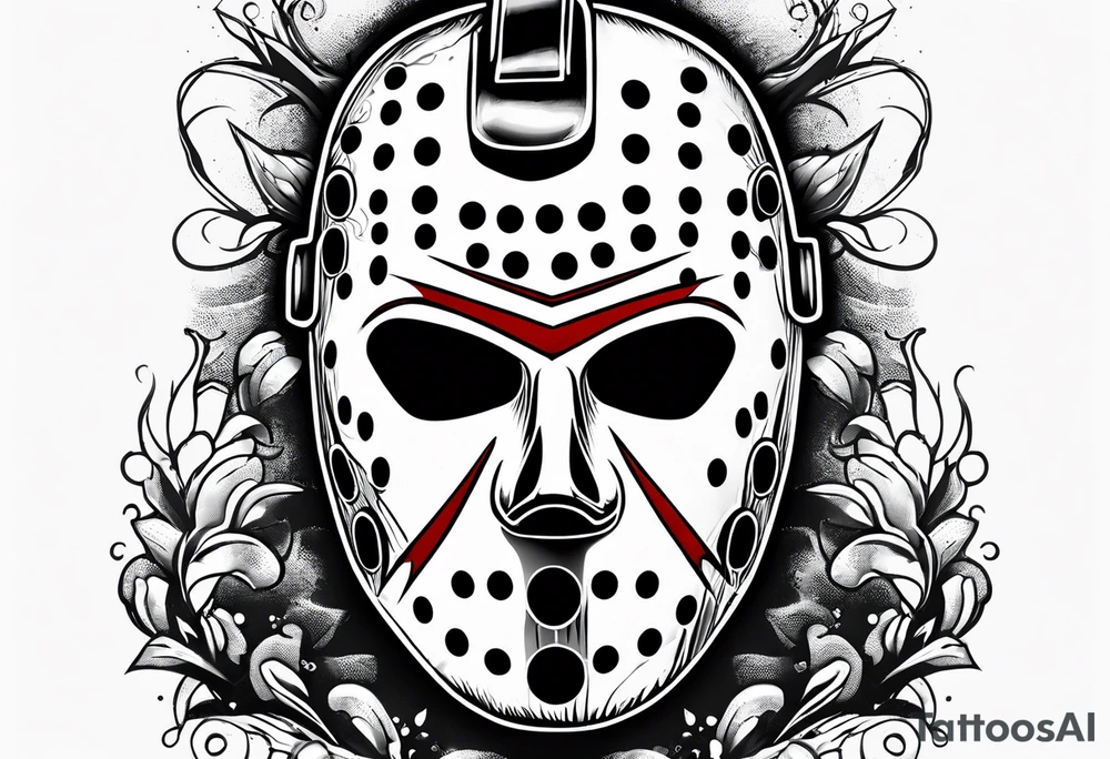 Friday the 13th Jason mask tattoo idea