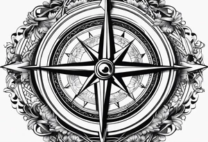 compass tattoo idea