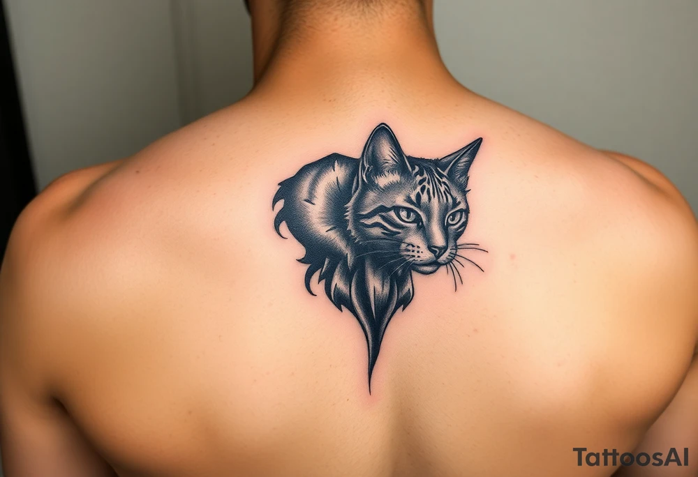 Black Cat tattoo idea
