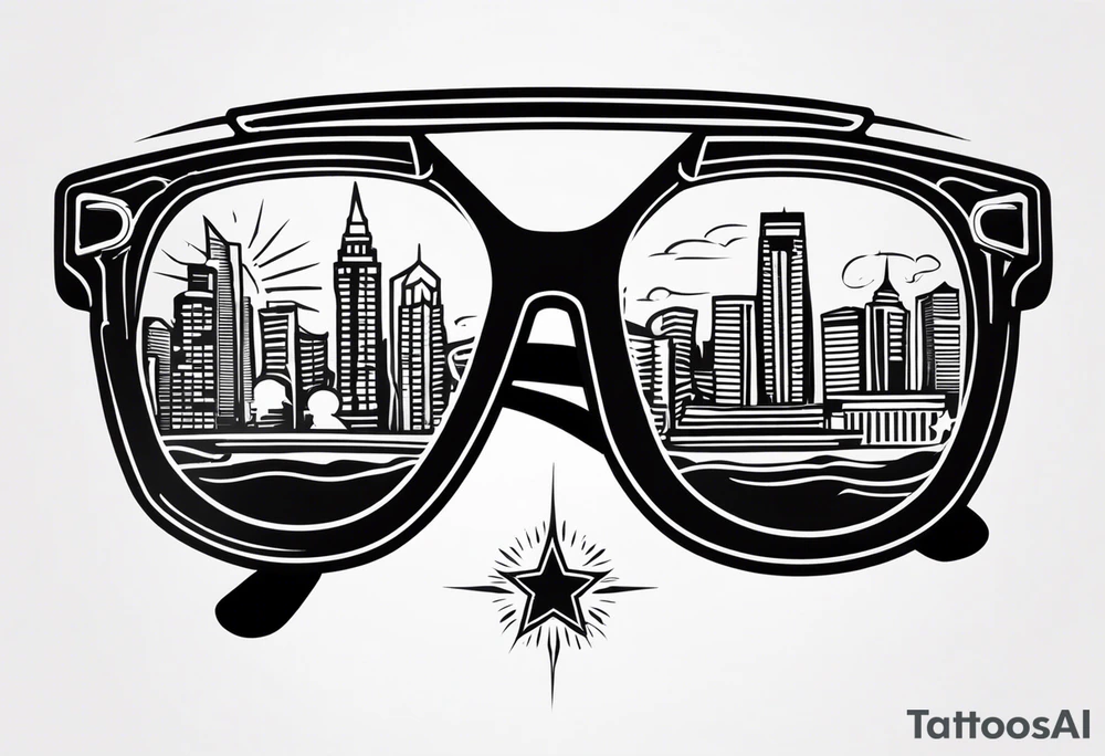 sunglasses Officer tattoo idea