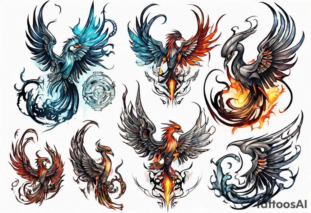 Phoenix tattoo idea