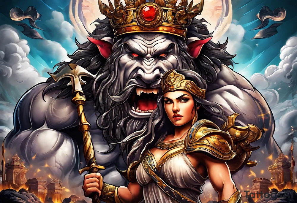 david and goliath tattoo idea