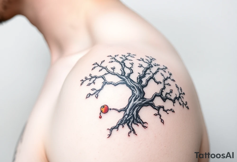 A mystical tree bearing much fruit tattoo idea