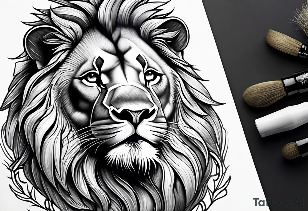 Lion from atlas tattoo idea