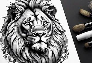 Lion from atlas tattoo idea