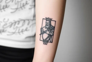 King's card as a warrior tattoo idea