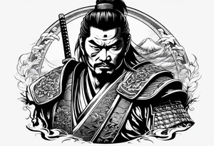 a samurai tattoo idea