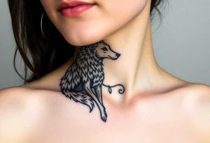 Wolf worn as a costume for a sheep tattoo idea