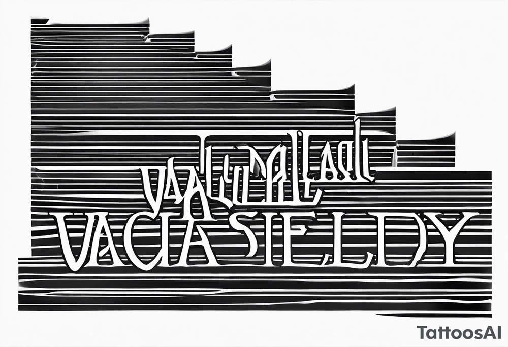 Valhalla  fog stairs tattoo idea