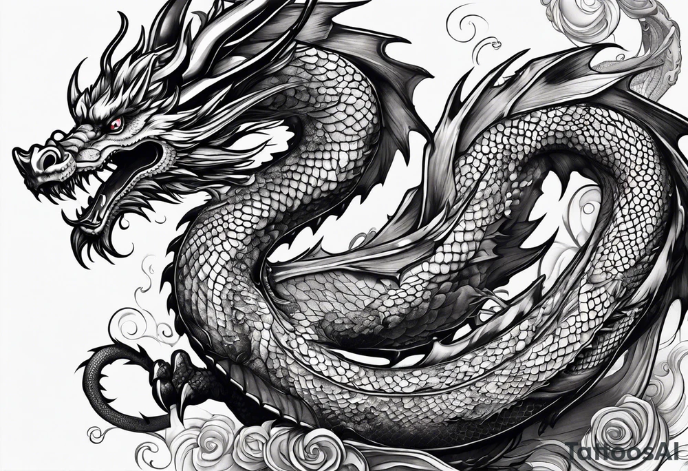 dragon tattoo idea