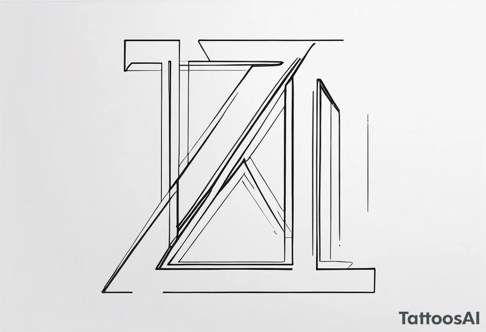 Clean, thin lines forming a monogram. The "K" and "I" tattoo idea Clean, thin lines forming a monogram. The "K" and "I" tattoo idea