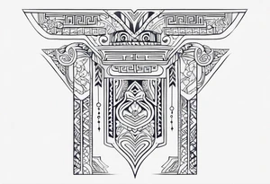 Maori back and neck tattoo tattoo idea