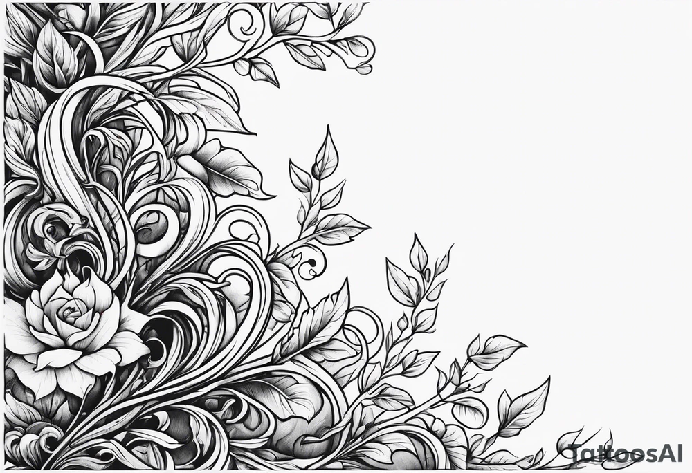 Vines crawling up the arm. tattoo idea