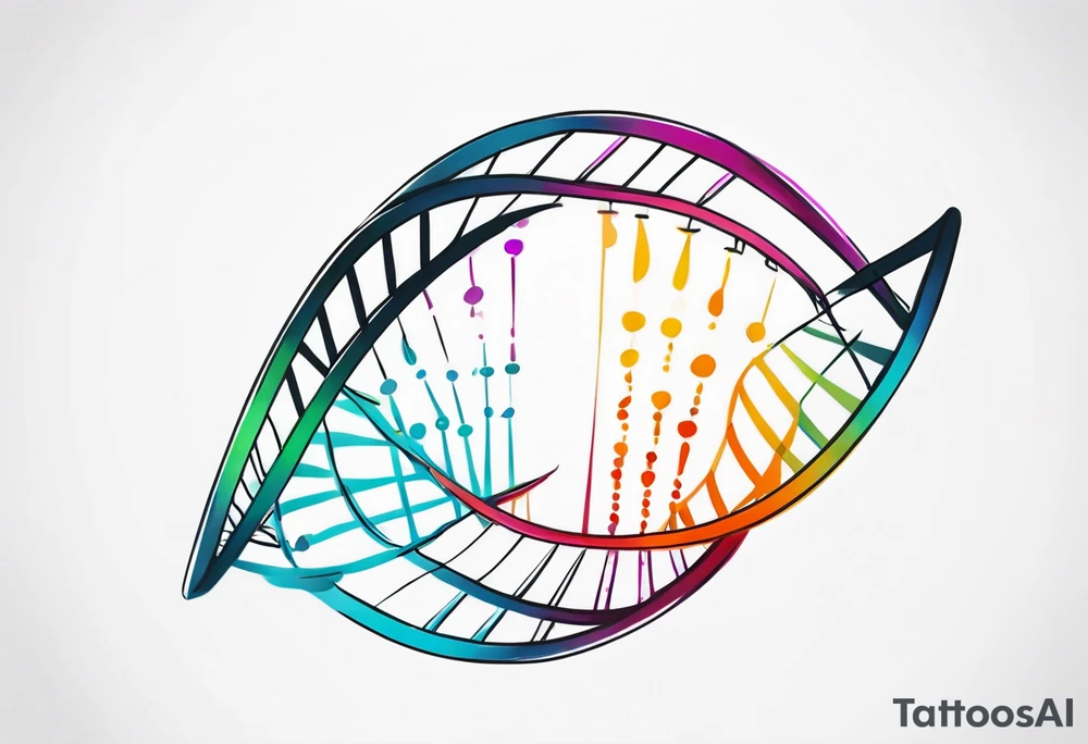 Dna strand tattoo idea