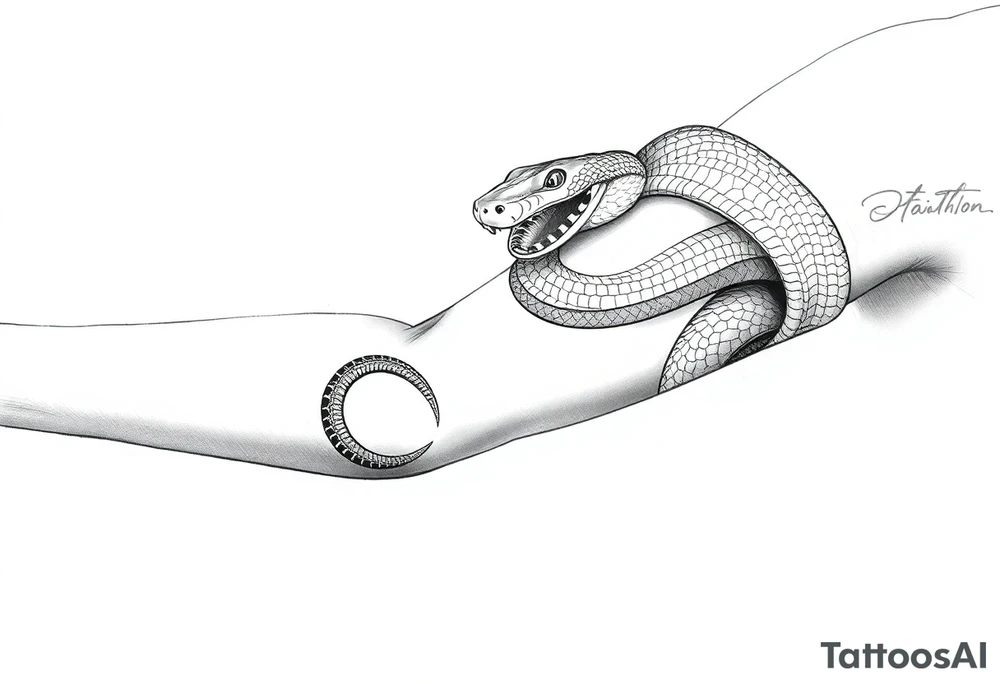 snake tattoo idea
