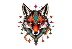 adult fox tattoo idea
