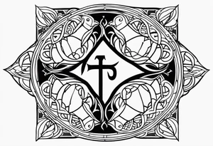 The symbol of Matthias in the bible tattoo idea