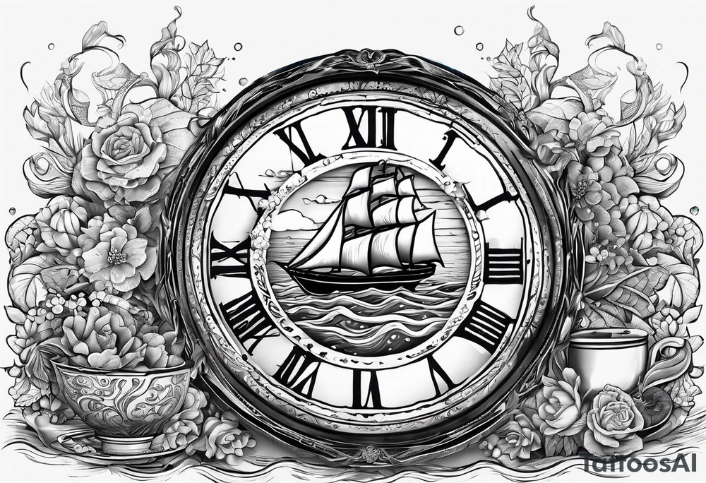 Everything I love is on the table 
Everything I love is out to sea tattoo idea