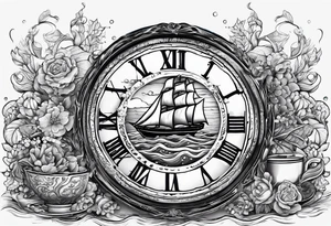 Everything I love is on the table 
Everything I love is out to sea tattoo idea