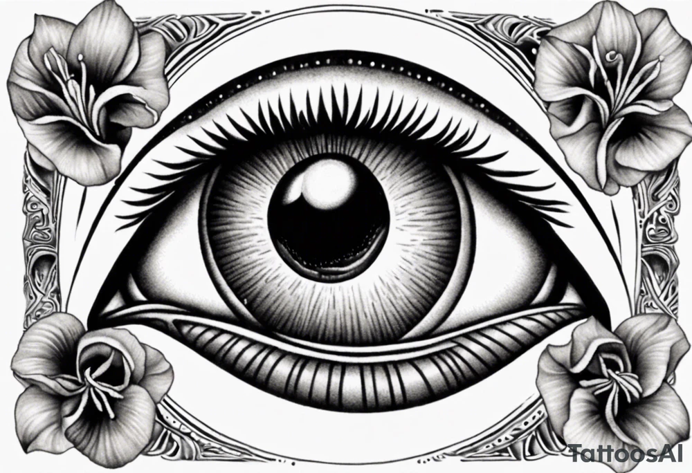Eye with two irises from the band Tool tattoo idea