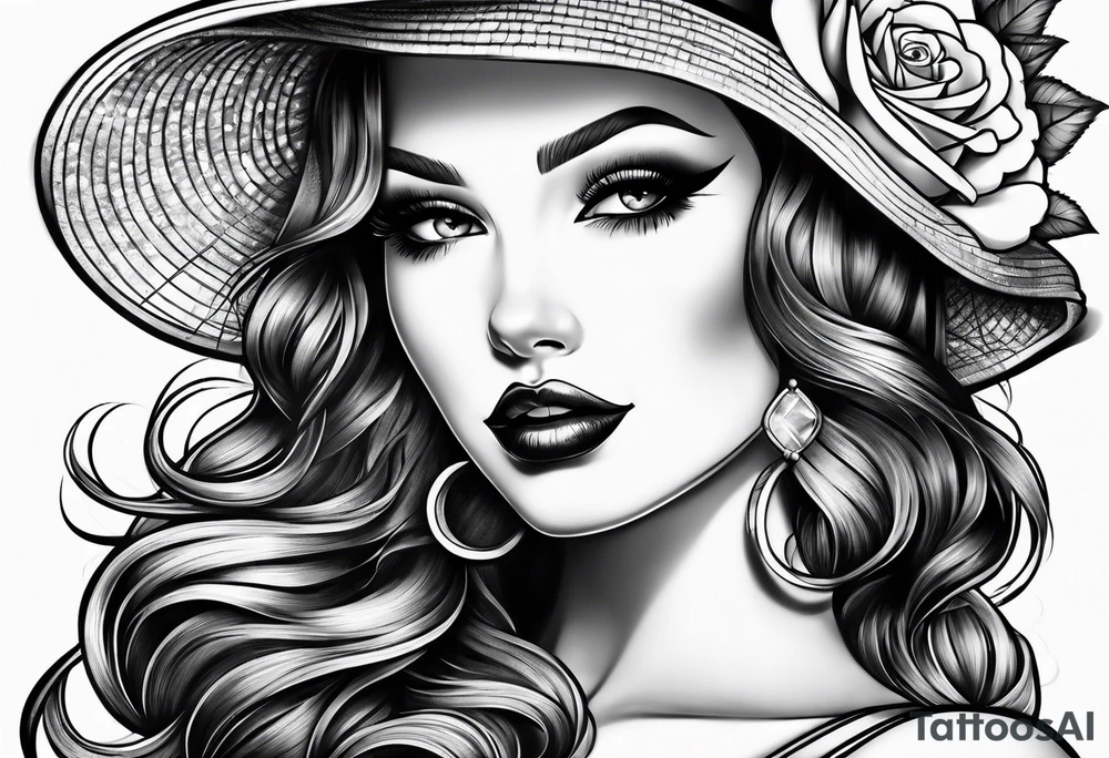 pinup doll tattoo idea