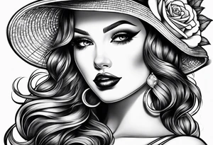 pinup doll tattoo idea