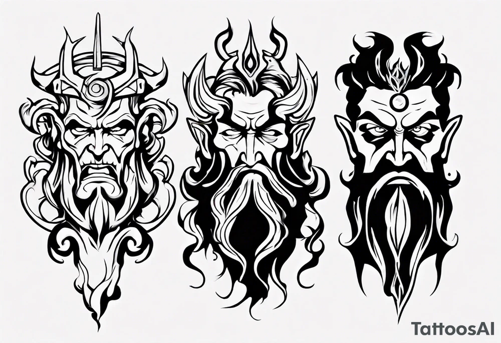 greek god Hades tattoo idea