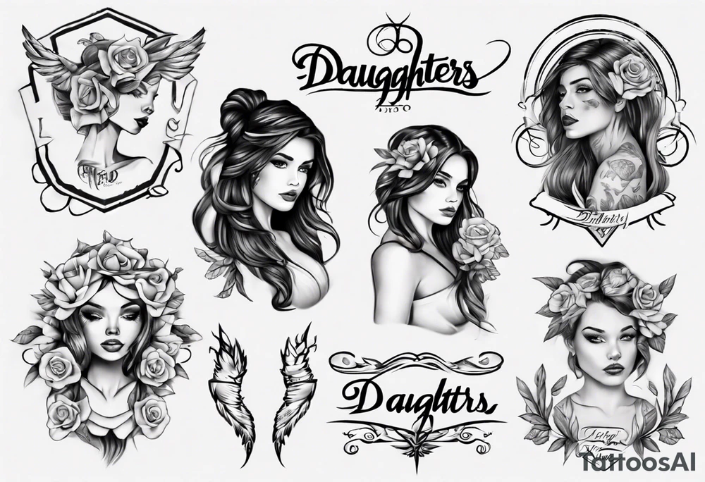 Daughters name tattoo idea