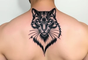 black cat tattoo idea