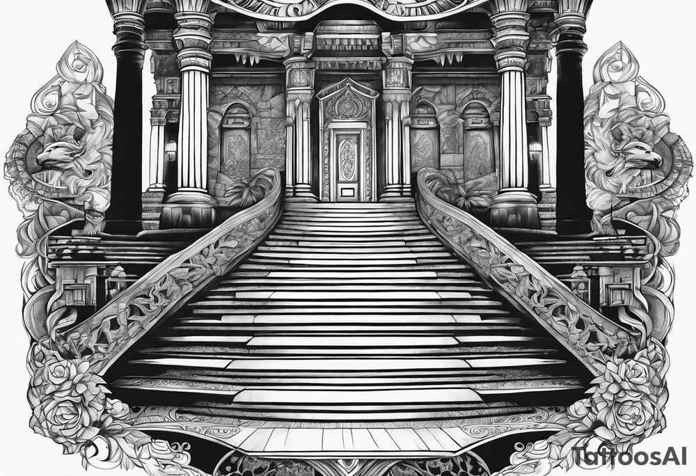 Valhalla stairs tattoo idea