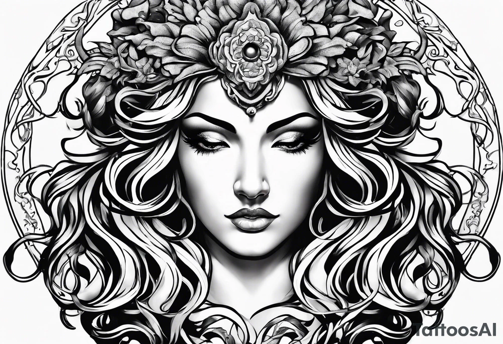Medusa head tattoo idea