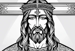 Religious, cross, jesus, cult, dark tattoo idea