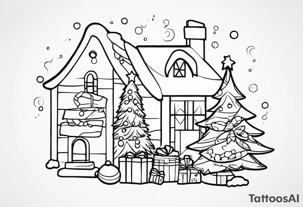 christmas tattoo idea