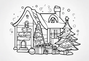 christmas tattoo idea