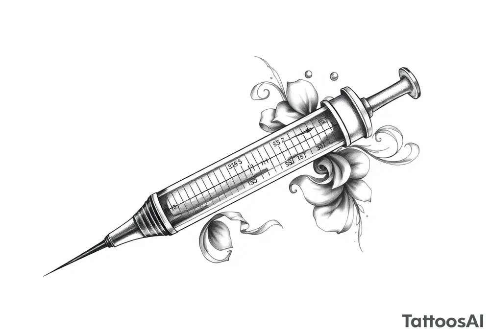 super powers syringe tattoo idea