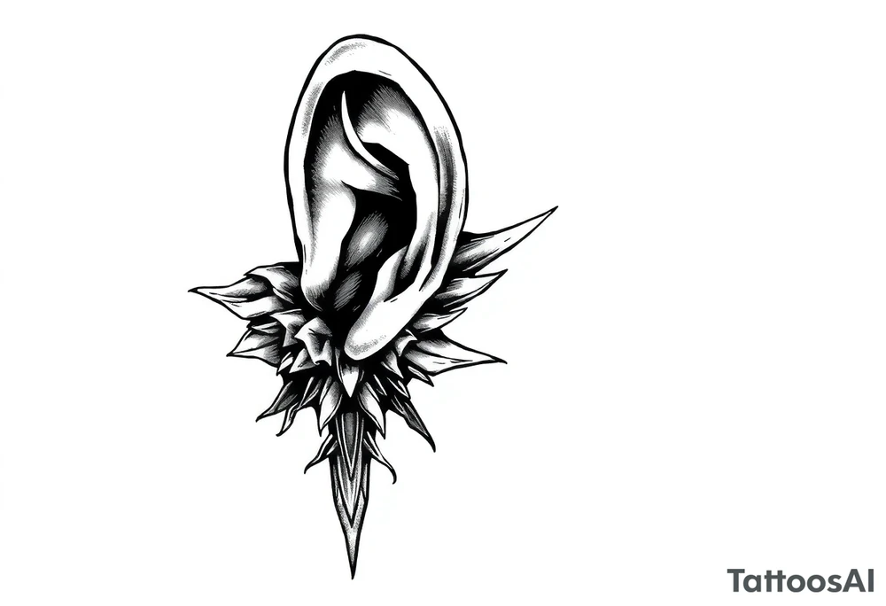 Prison ghetto ese tattoo idea behind the ear vertical tattoo idea